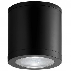 Φωτιστικό Σποτ Οροφής Φ120 Κατεύθυνσης με ντουί Ε27  Polycarbonate Μαύρο IP54 96DL305/BL